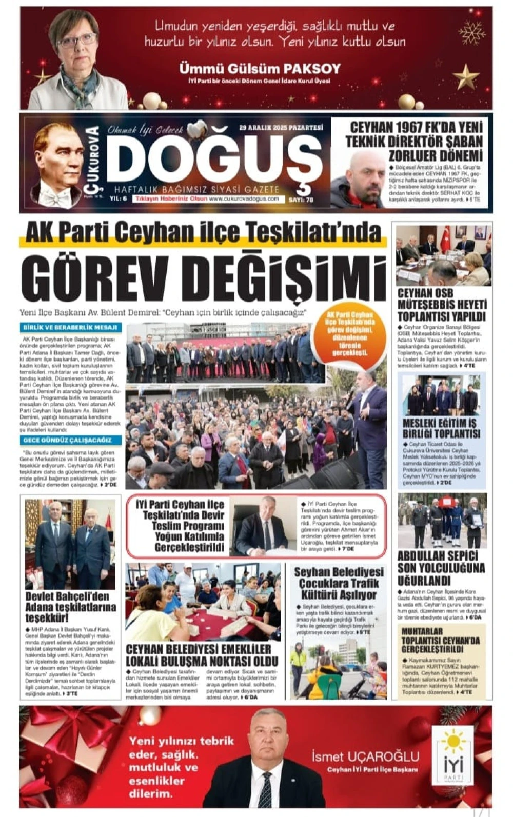 29 aralık 2025 - 2025 78 sayı