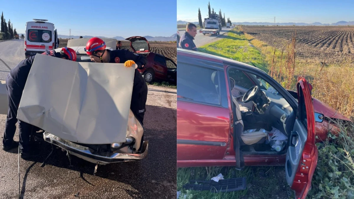 Adana Ceyhan&rsquo;da İki Otomobil &Ccedil;arpıştı: 2 Yaralı Adana Ceyhan&rsquo;da iki otomobil &ccedil;arpıştı: 2 yaralı