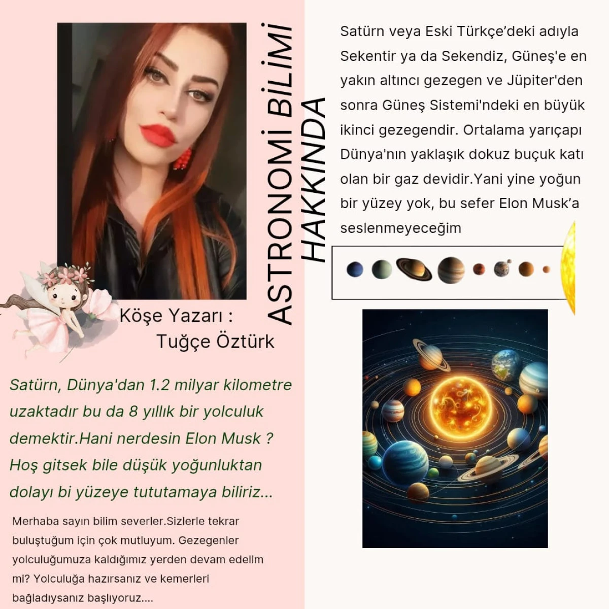 ASTRONOMİ BİLİMİ HAKKINDA 