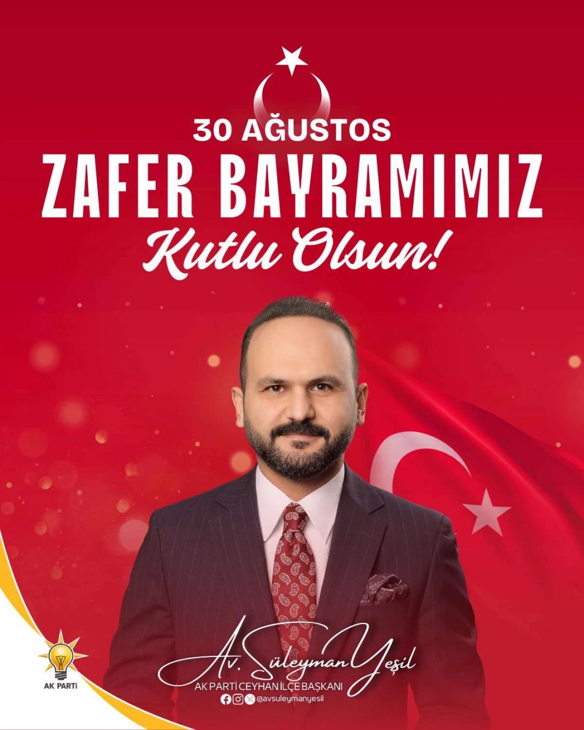 BAŞKAN YEŞİL “ŞANLI ZAFERİN 103. YILI KUTLU OLSUN”